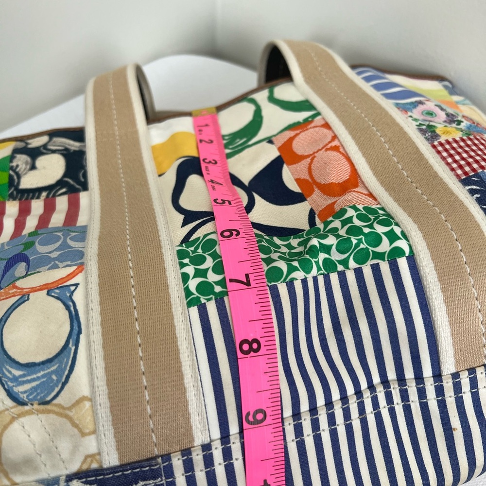 Coach Hampton Multicolor Patchwork Tote - image 9